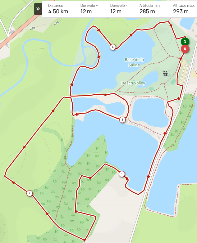 Parcours XS - Boucle principale