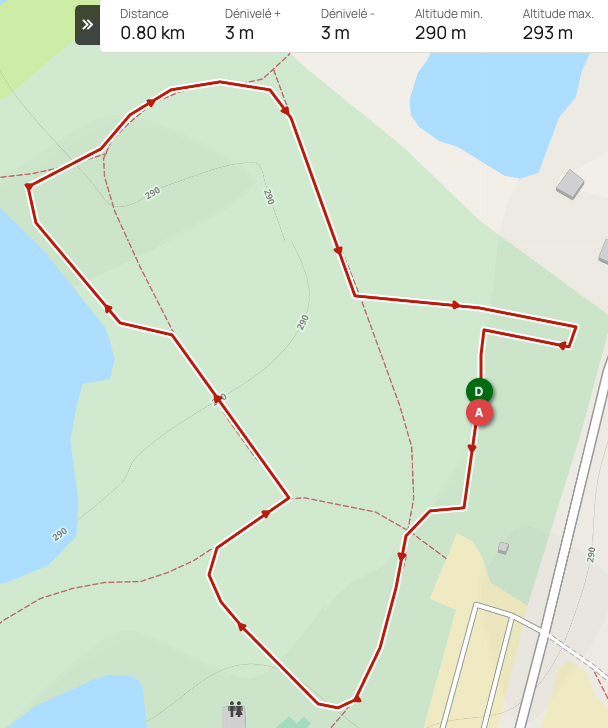 Parcours XS - Départ run